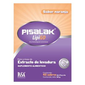 PISALAK LIPIGO PVO 1.4G C 45 SOB EXTRO DE LEVADU SUPLE ALIMEN