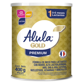 ALULA GOLD PREMIUM E-1 0-6 MESES PVO 400G