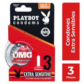 PLAYBOY PRESERV EXTRA SENSIBLE C 3