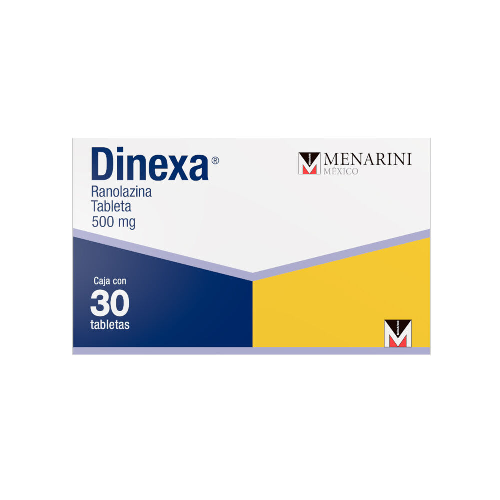 DINEXA 500MG C 30 TAB RANOLAZINA