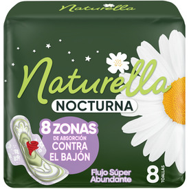 NATURELLA TOALLA SANIT NOCTURNA ALAS C/8