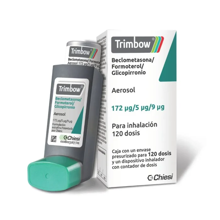 TRIMBOW 172/5/9UG AEROSOL ORAL 120 DOSIS NV (R)