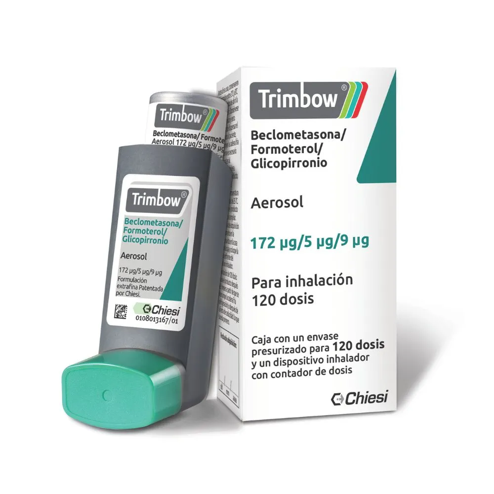 TRIMBOW 172/5/9UG AEROSOL ORAL 120 DOSIS NV (R)