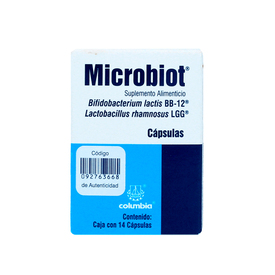 MICROBIOT 180MG C 14 CAP SUPLEM ALIMEN