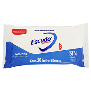 ESCUDO TOALL HUM ANTIBACTERIAL C 50 PZ