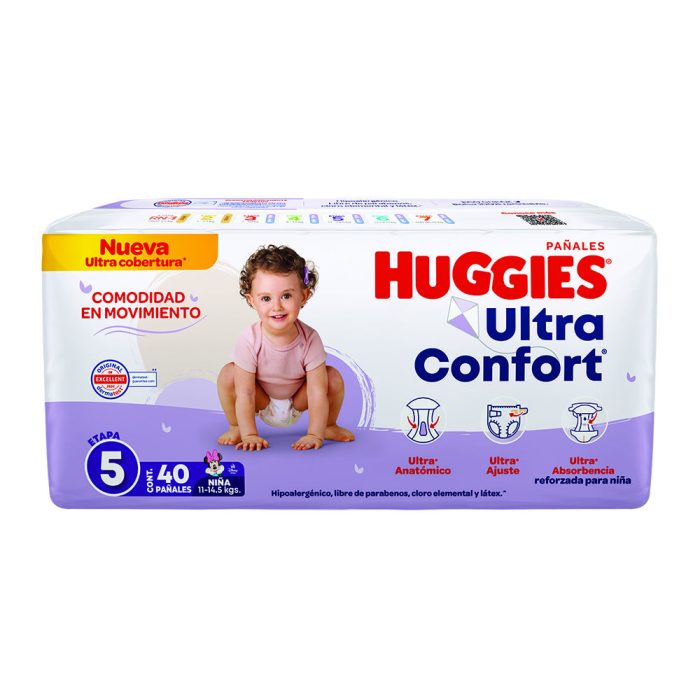 HUGGIES ULTRA CONF NINA E 4 C 40 PANAL