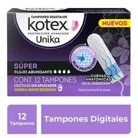 KOTEX TAMPONES DIGITAL UNIKA SUPER C 12