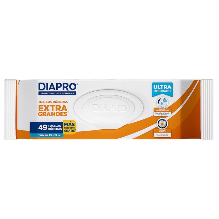 DIAPRO TOALLAS HUMEDAS C MANZANUILLA C 49 PZ NUEVA