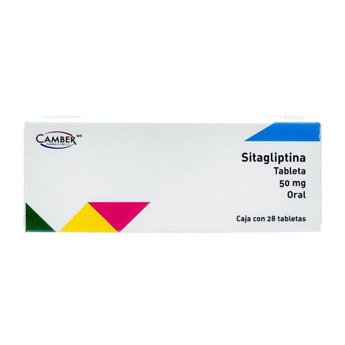 SITAGLIPTINA 50MG C 28 TAB CAMBER