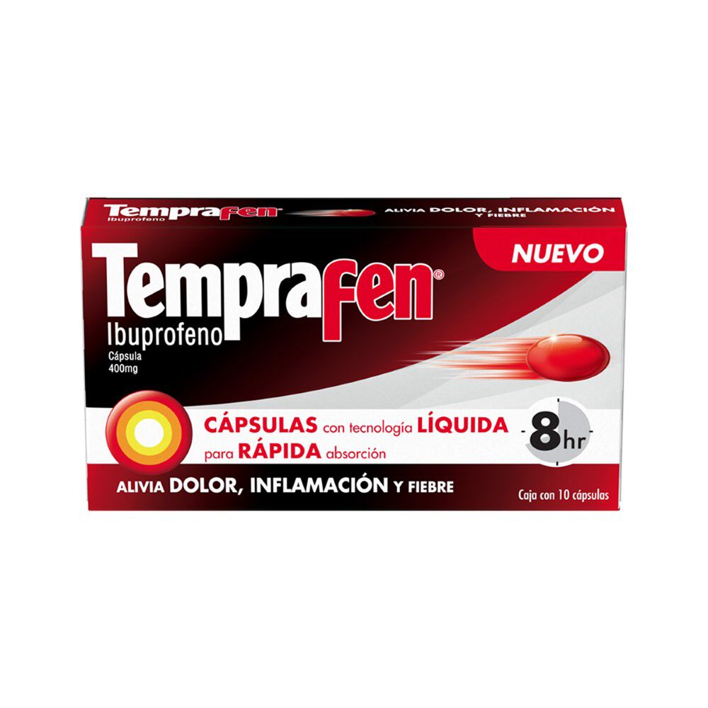 TEMPRAFEN 400MG CAP C 10 IBUPROFENO