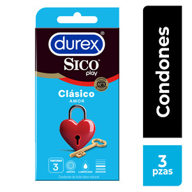 PRESERV DUREX SICO PLAY CLASICO AMOR C 3