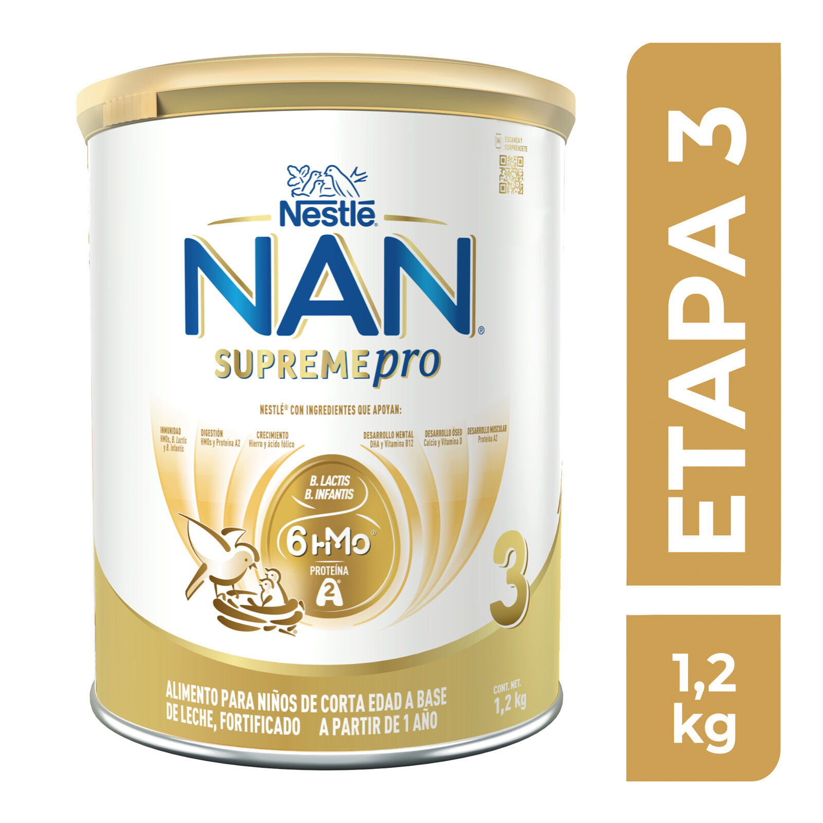 NAN 3 SUPREME PRO 1.2K 12 MESES O MAS
