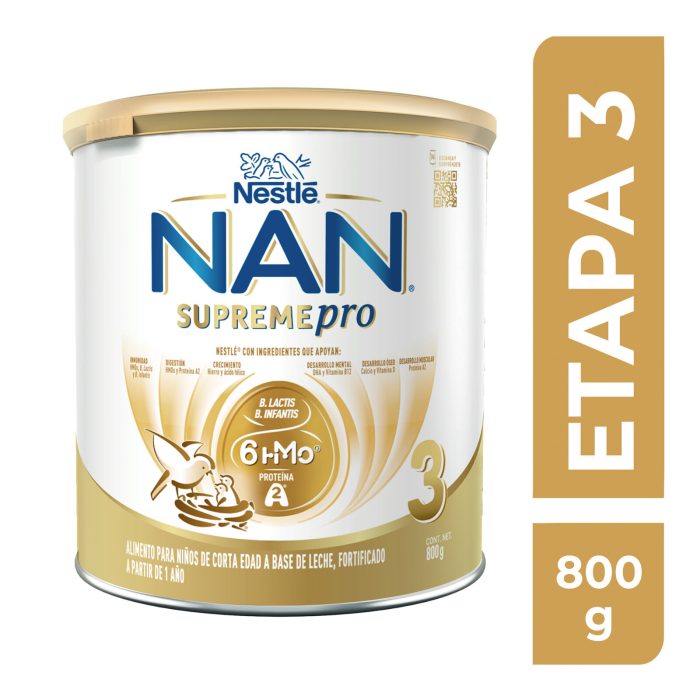 NAN 3 SUPREME PRO 12 MESES O MAS 800G