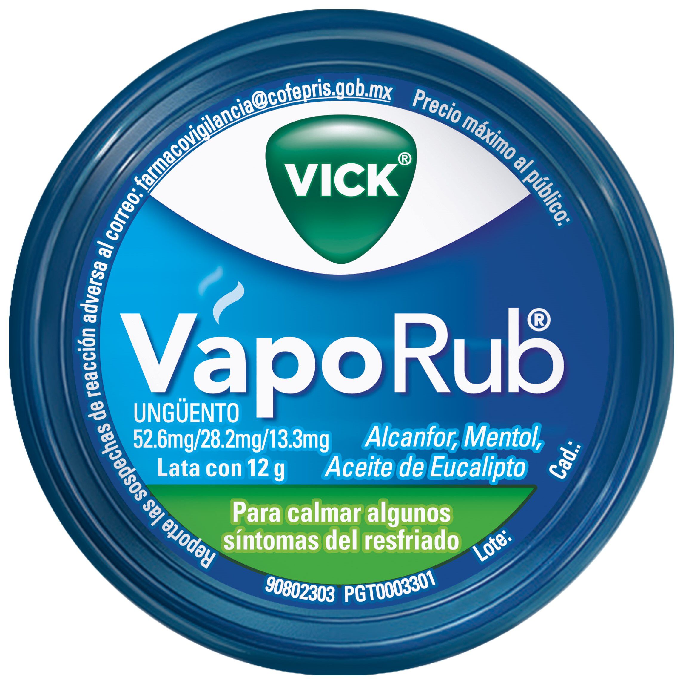 VICK VAPORUB LATA 12G IND