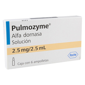PULMOZYME 2.5MG C 6 AMP 2.5ML ALFADORNASA