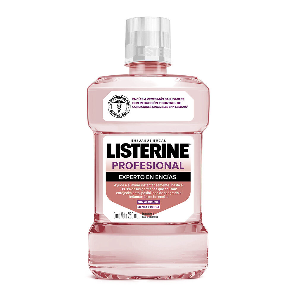 LISTERINE PROFESIONAL SIN ALCOHOL MENTA FRESCA 250ML