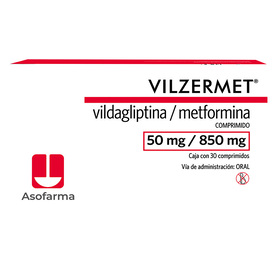 VILZERMET 50/850MG C 30 TAB VILDAGLIPTINAMETFORMINA