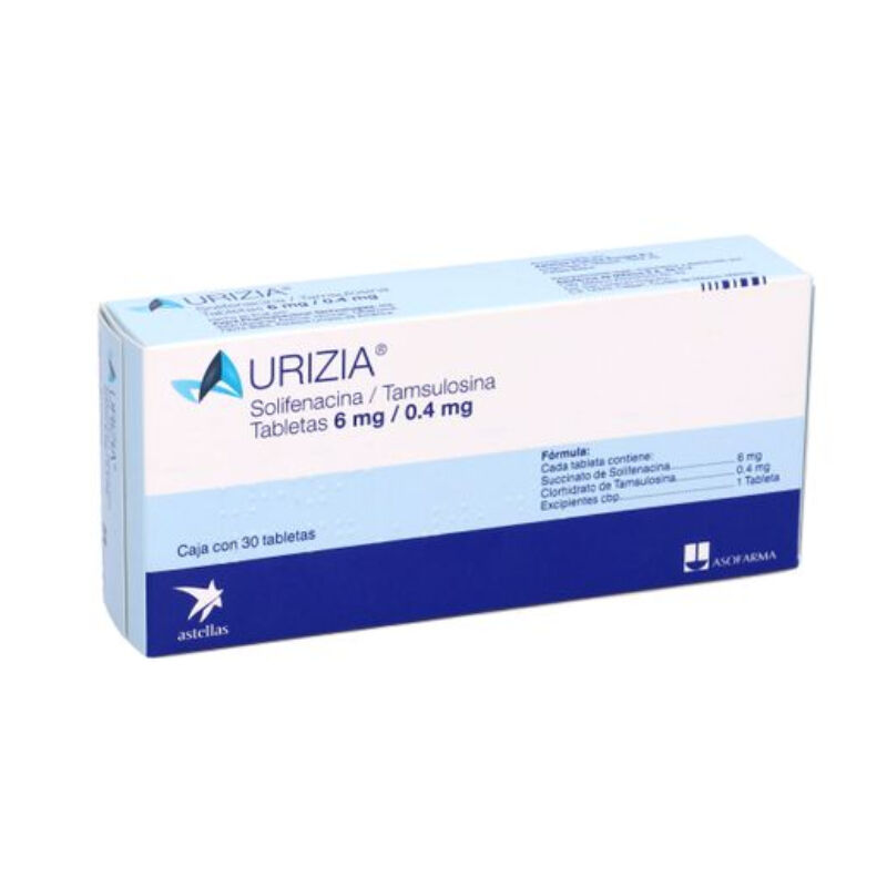 URIZIA 6/0.4MG C 30 TAB SOLFENACINATAMSULOSINA