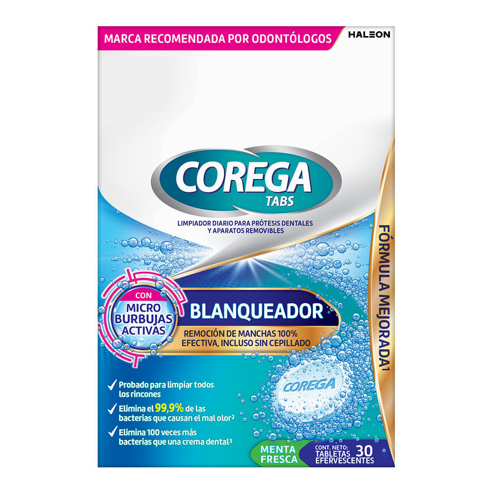 COREGA BLANQUADOR PROTESIS TAB EFERV C 30