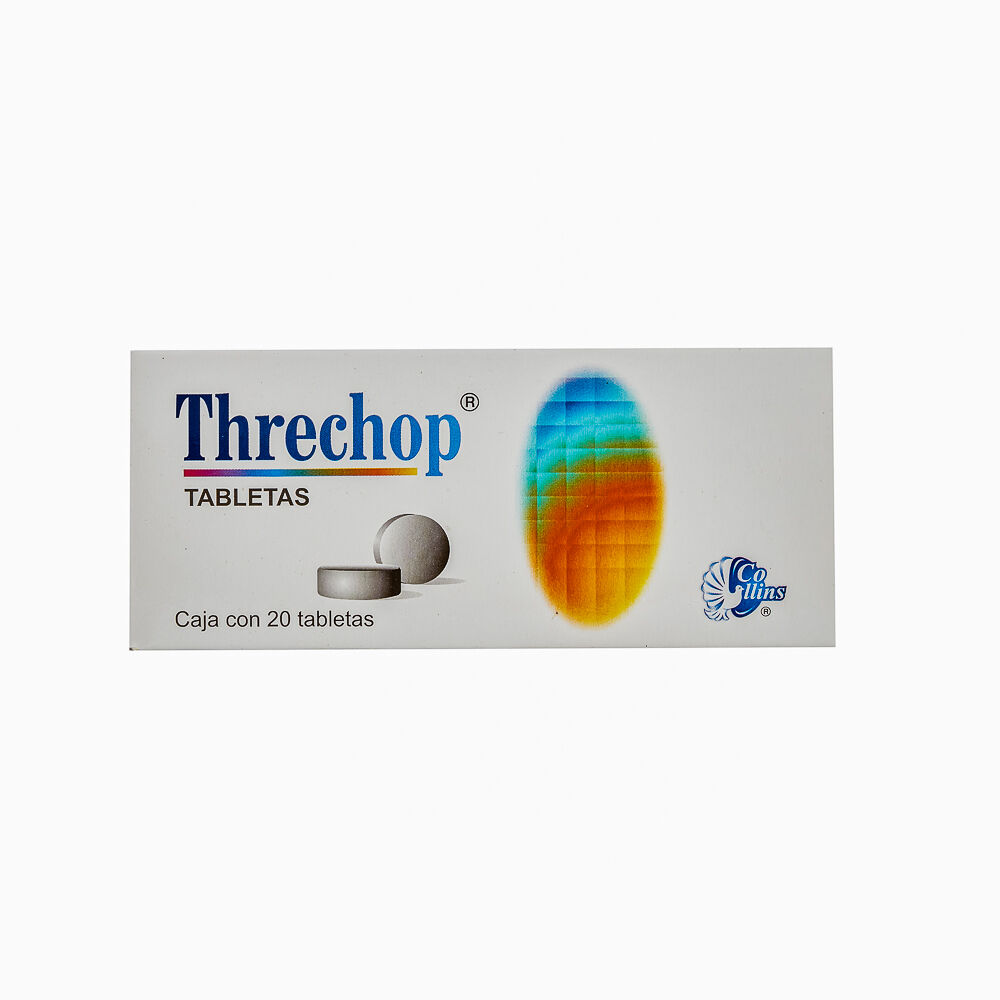 THRECHOP C 20 TAB FURAZOLIDODIYODOCARBON ACTIVADO