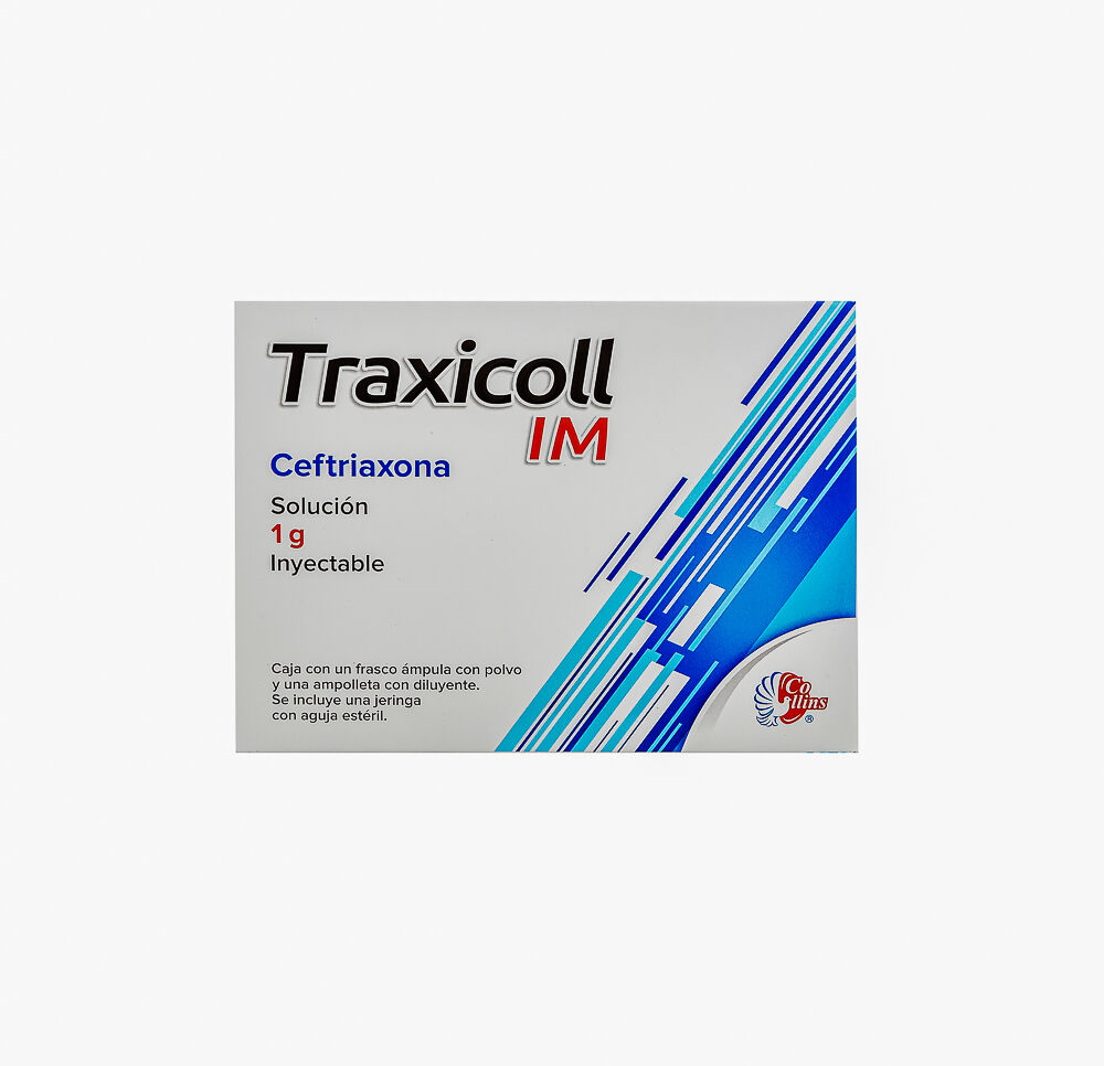TRAXICOLL 1G INY IM FA CEFTRIAXONA