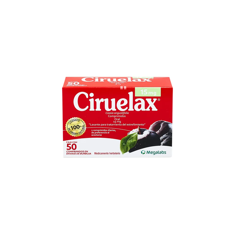 CIRUELAX C 50 TAB CASSIA ANGUSTIFOLIA