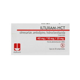 ILTUXAM-HCT 401025MG MG C 28 COMPS OLMES-AMLODI-HCTZ