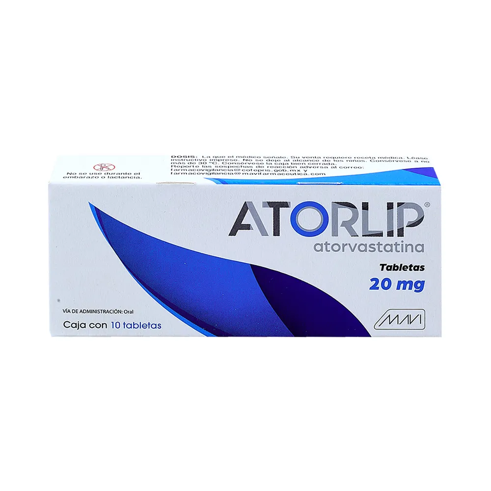 ATORLIP 20MG C 10 TAB ATORVASTATINA