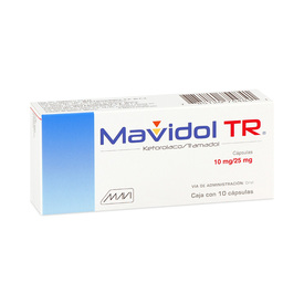 MAVIDOL TR 10MG/25MG C 10 TAB