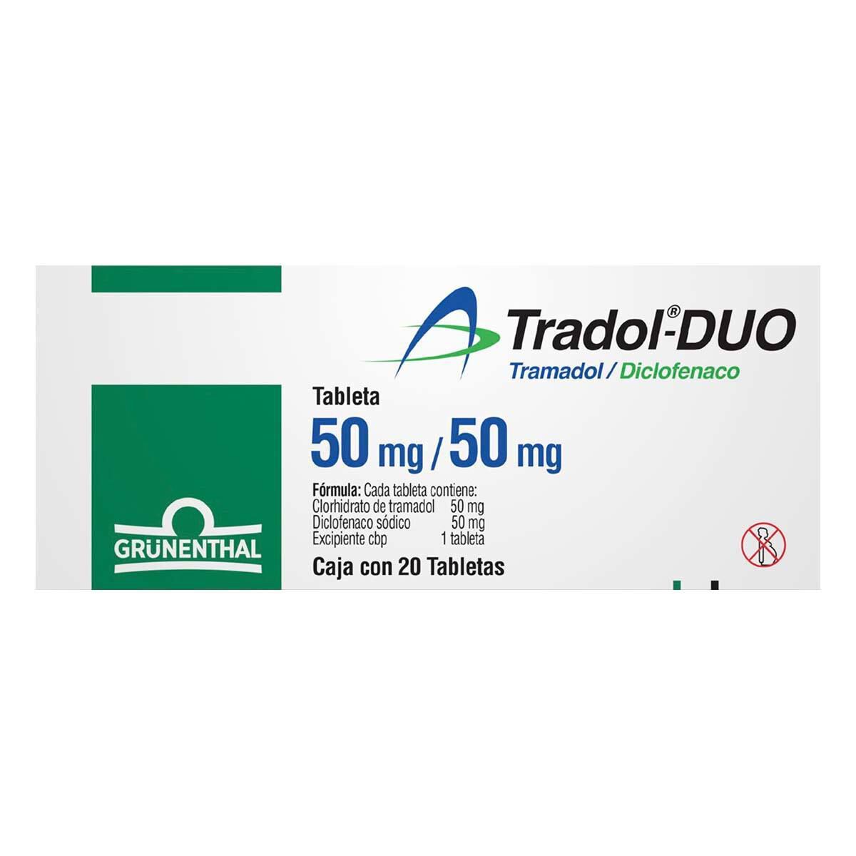 TRADOL DUO 5050MG C 20 TAB