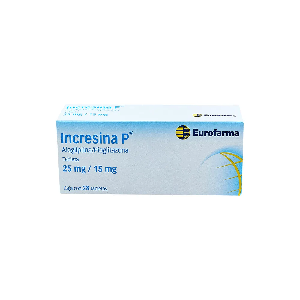 INCRESINA P 25/15MG C 28 TAB ALOGLIPTINA/PIOGLITAZONA