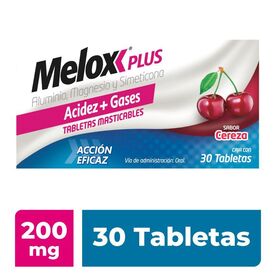 MELOX-PLUS TAB MAST SAB CEREZA C 30