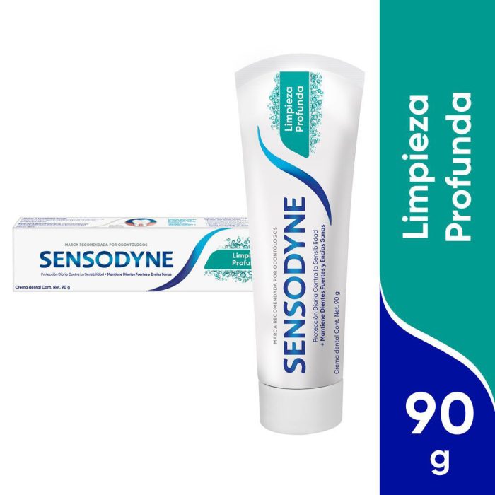 SENSODYNE CREMA DENTAL LIMPIEZA PROFUNDA 90G