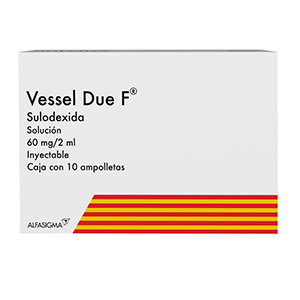 VESSEL DUE F 60MG C 10 AMP 2ML