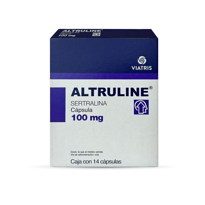ALTRULINE 100MG C 14 TAB SERTRALINA NV