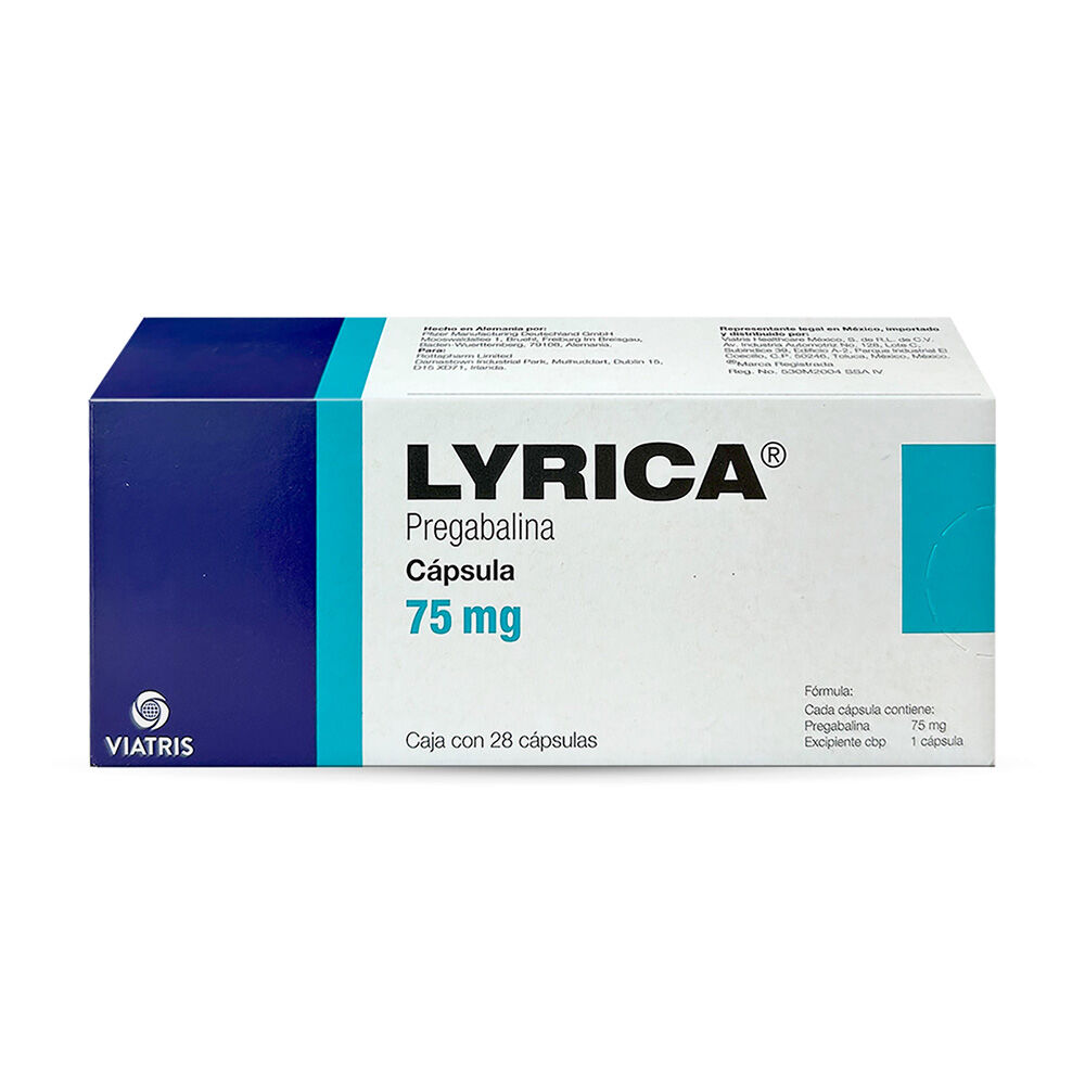 LYRICA 75MG C 28 CAP PREGABALINA NV