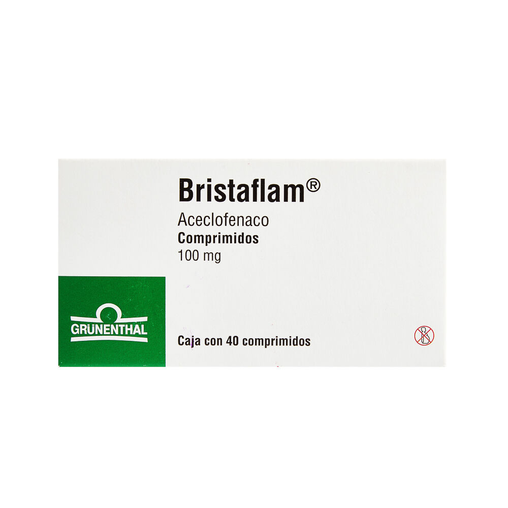 BRISTAFLAM 100MG C 40 TAB ACECLOFENACO