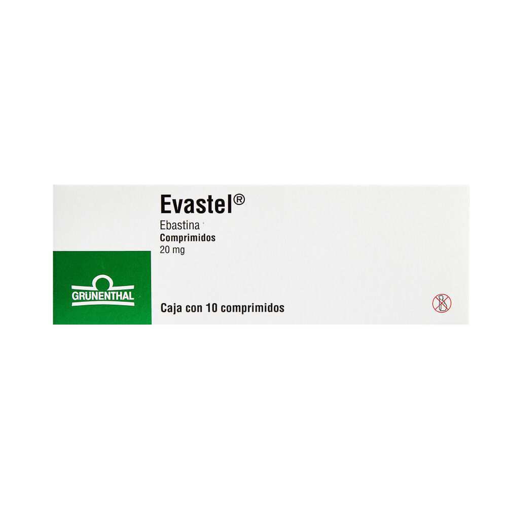 EVASTEL 20MG C 10 TAB EBASTINA