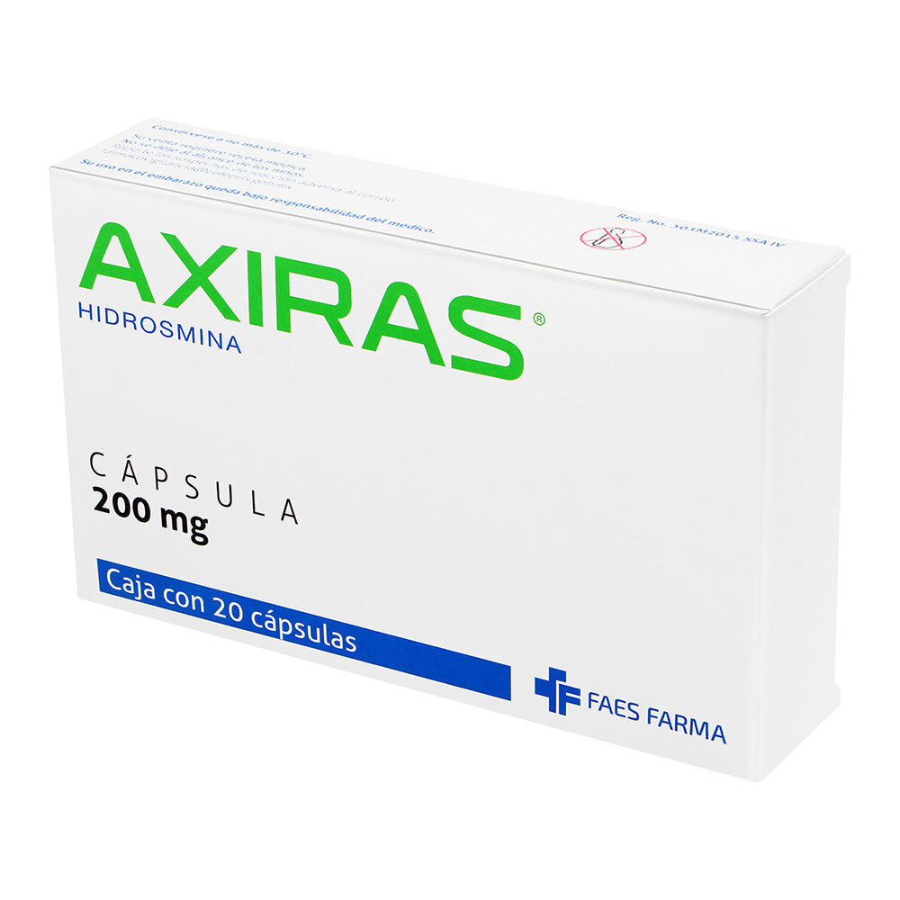 AXIRAS 200MG C 20 CAP HIDROSMINA