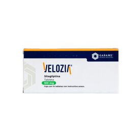VELOZIA 100MG C 14 TAB SITAGLIPTINA