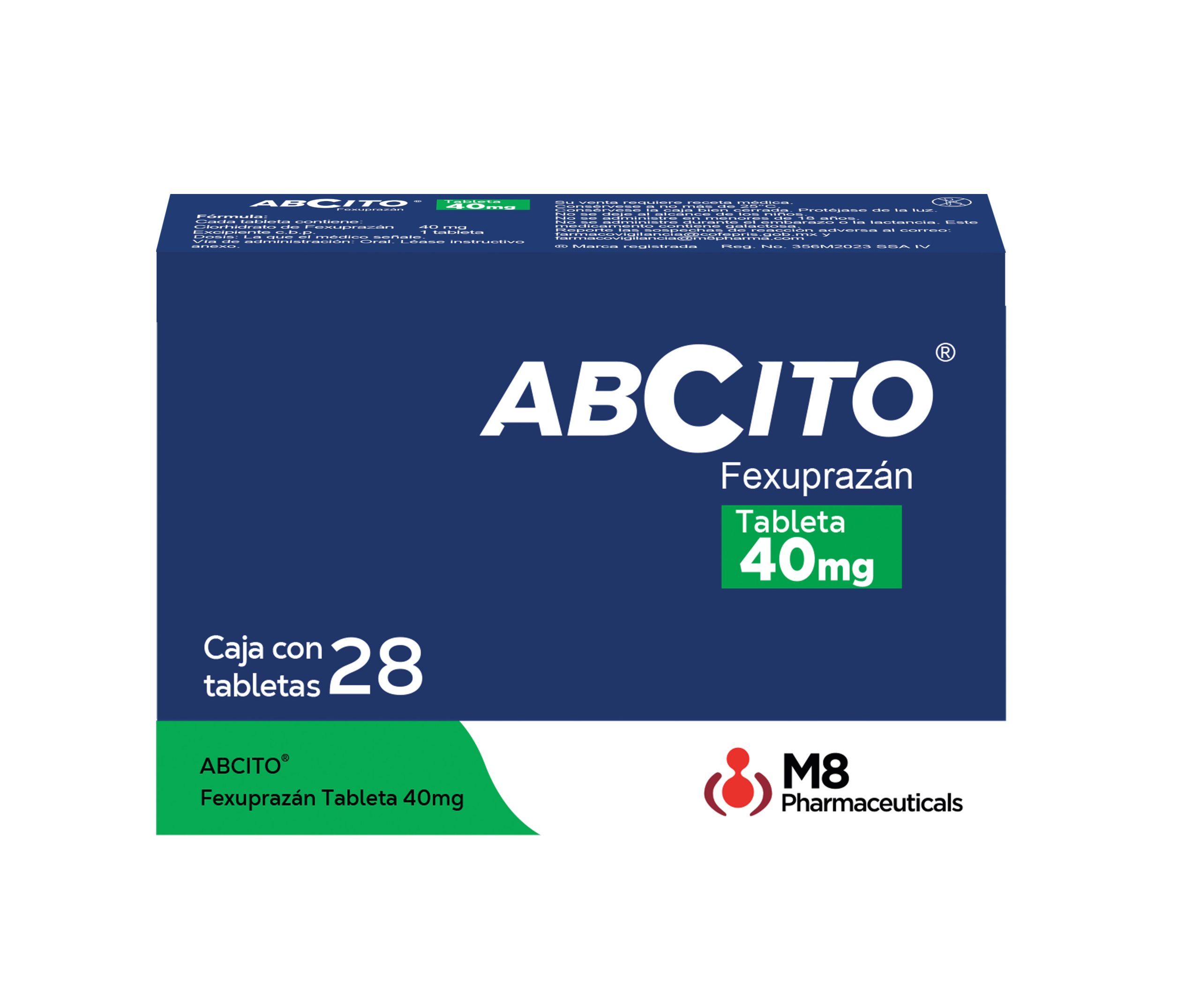 ABCITO 40MG C 28 TAB FEXUPRAZAN