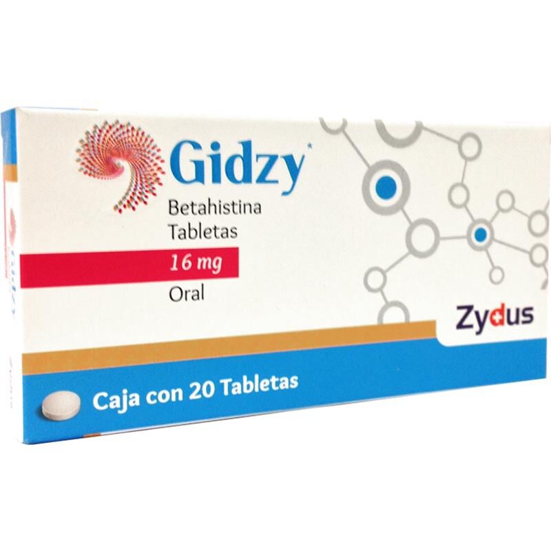 GIDZY 16MG C 20 TAB BETAHISTINA