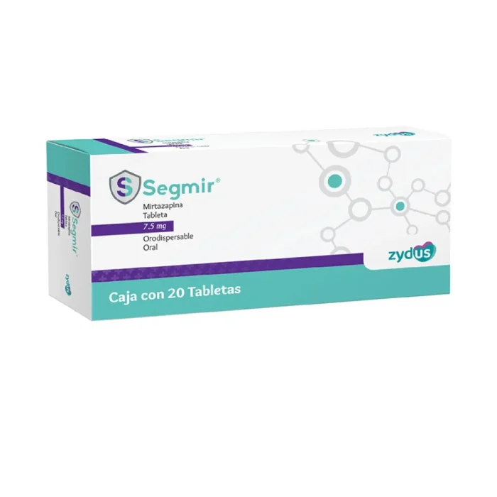 SEGMIR 7.5MG ORODISPERSABLE C 20 TAB MIRTAZAPINA