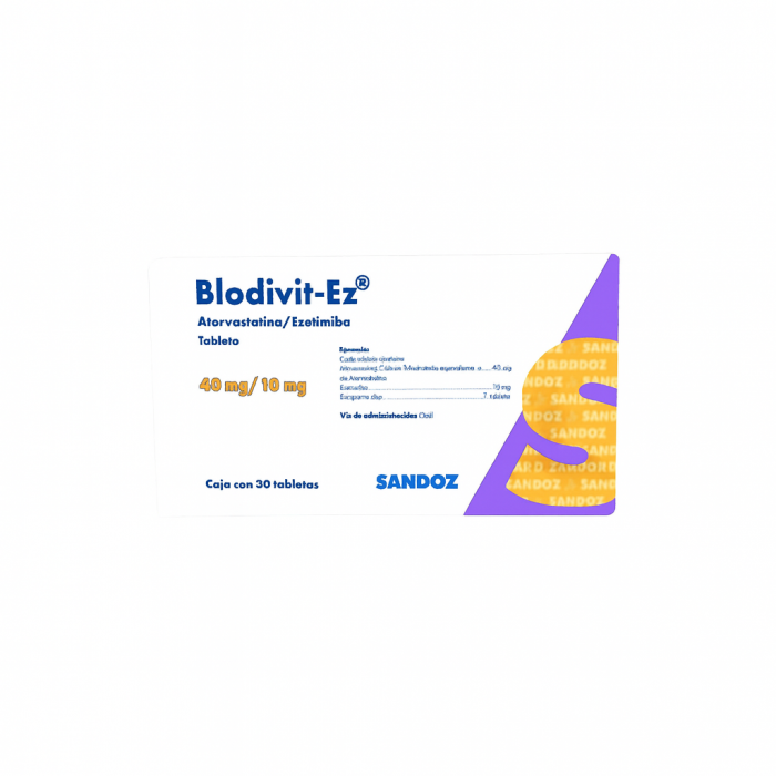 BLODIVITEZ 40/10MG C 30 TAB ATORVASTATINAEZETIMIBA