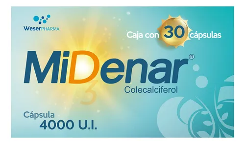 MIDENAR 4000IU C 30 CAP COLECALCIFEROL